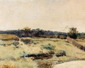 让 亨德里克 维西恩布鲁奇 : A Summer Landscape With Figures On A Path